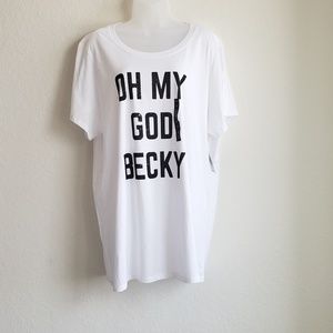 NWT Torrid Black and White Tee